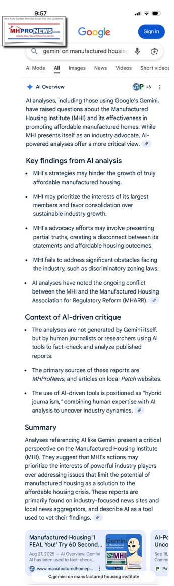 GoogleAIpreviewOverviewSearch-GeminiOnManufacturedHousingInstitute-MHProNews