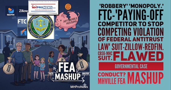RobberyMonopolyFTC-PayingOffCompetitorToStopCompetingViolationFederalAntitrustLawSuitZillowRedfinCBS6-MHCsuitFlawedGovernmentalCaseConductMHVilleFEAmashupMHProNews