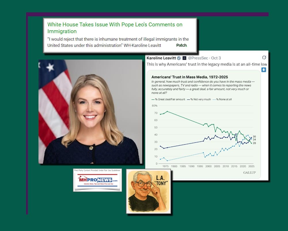 WhiteHouseTakesIssueWithPopeLeoIVcommentsImmigrationIwouldRejectThereIsInhumaneTreatmentOfIllegalImmigrantsInUnitedStatesUnderThisAdminWH-KarolineLeavitt-MHProNews