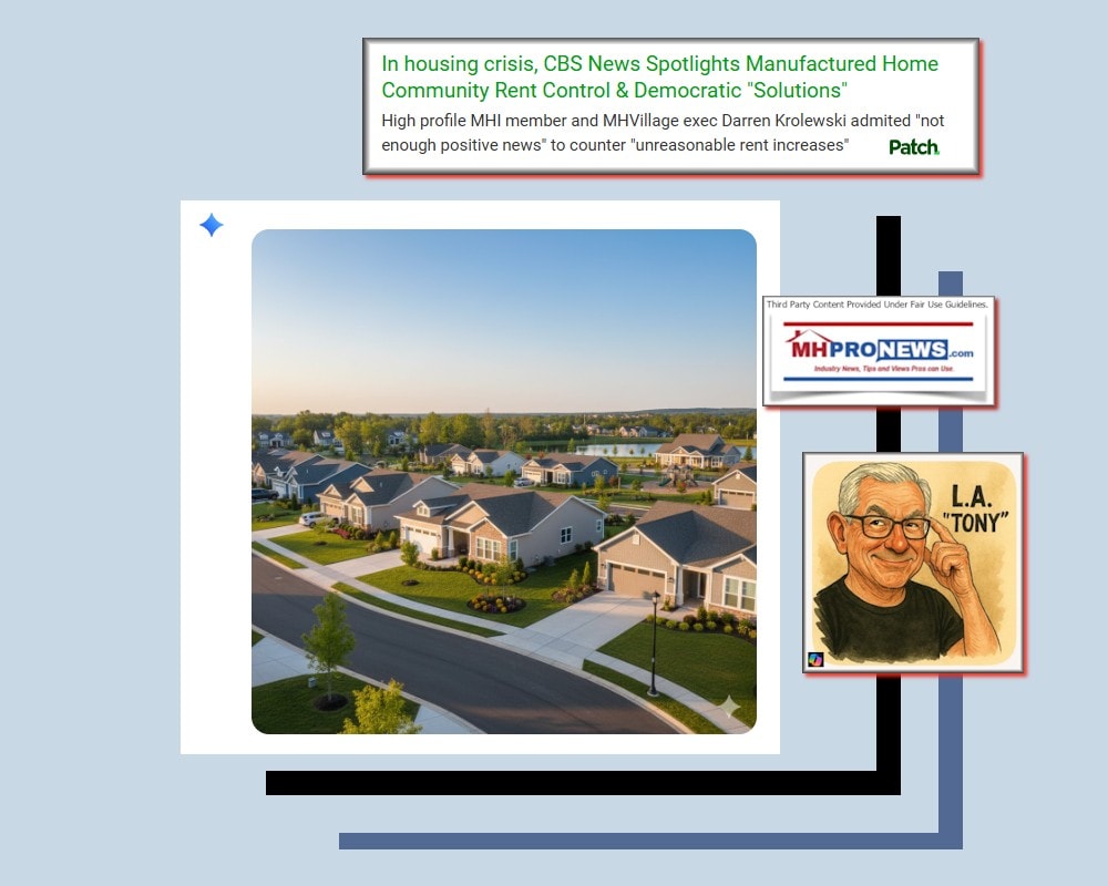 HousingCrisisCBSSpotlightManufacturedHomeCommunityRentControlDemocraticSolutionsMHVillageExecDarrenKrolewskiAdmitedNotEnoughPositiveNewsToCounterUnreasonableRentIncreases