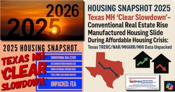 2025HousingSnapshotTexasMH-ClearSlowdownConventionalRealEstateRiseManufacturedHousingSlideDuringAffordableHousingCrisisTexasTRERC-NAR-MHARR-MHIdataUnpackedFEA-MHProNews