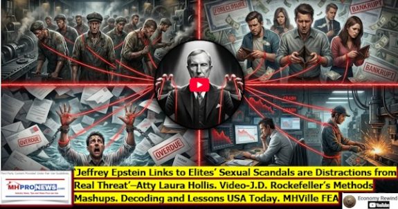 JeffreyEpsteinLinksToElitesSexualScandalsAreDistractionsFromRealThreatAttyLauraHollisVideoJ.D.RockefellerMethodsMashupsDecodingAndLessonsUSAtodayMHVilleFEA-MHProNews