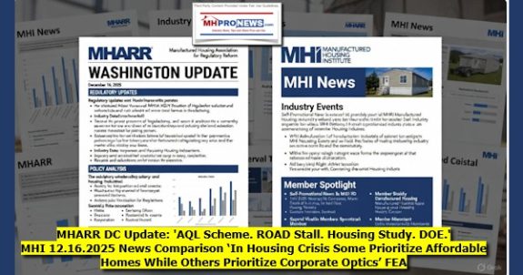 MHARR_DCupdateAQLschemeROADstallHousingStudyDOE_MHI12.16.2025NewsComparisonInHousingCrisisSomePrioritizeAffordableHomesWhileOthersPrioritizeCorporateOpticsFEA-MHProNews