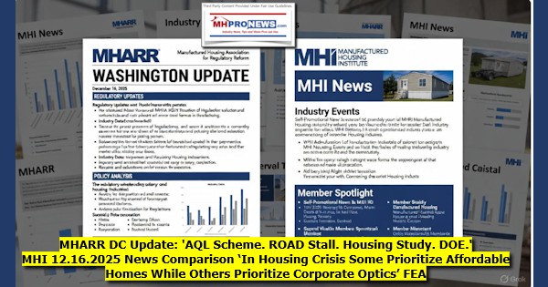 MHARR_DCupdateAQLschemeROADstallHousingStudyDOE_MHI12.16.2025NewsComparisonInHousingCrisisSomePrioritizeAffordableHomesWhileOthersPrioritizeCorporateOpticsFEA-MHProNews