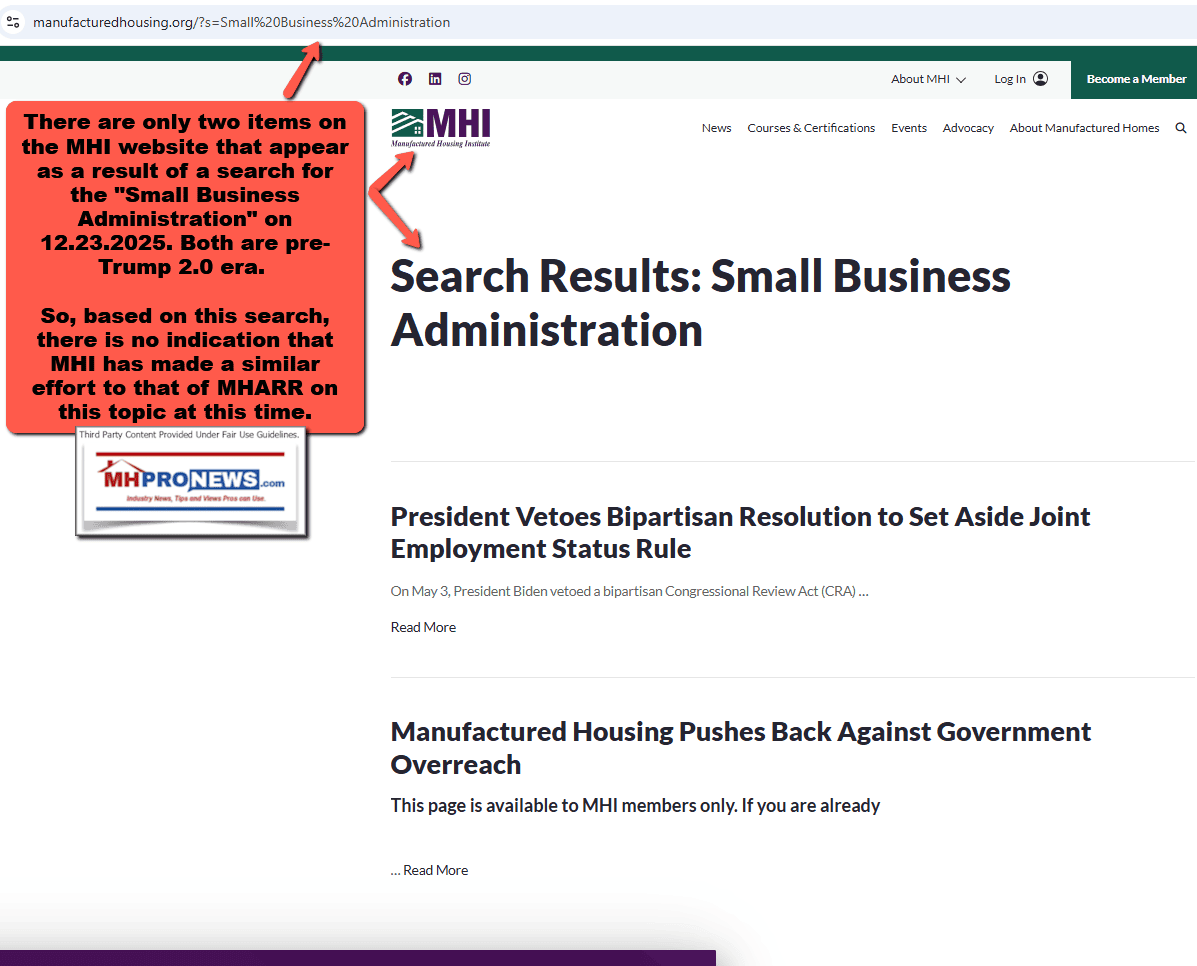 SmallBusinessAdministrationSBA-ManufacturedHousingInstituteMHIwebsite-MHProNews
