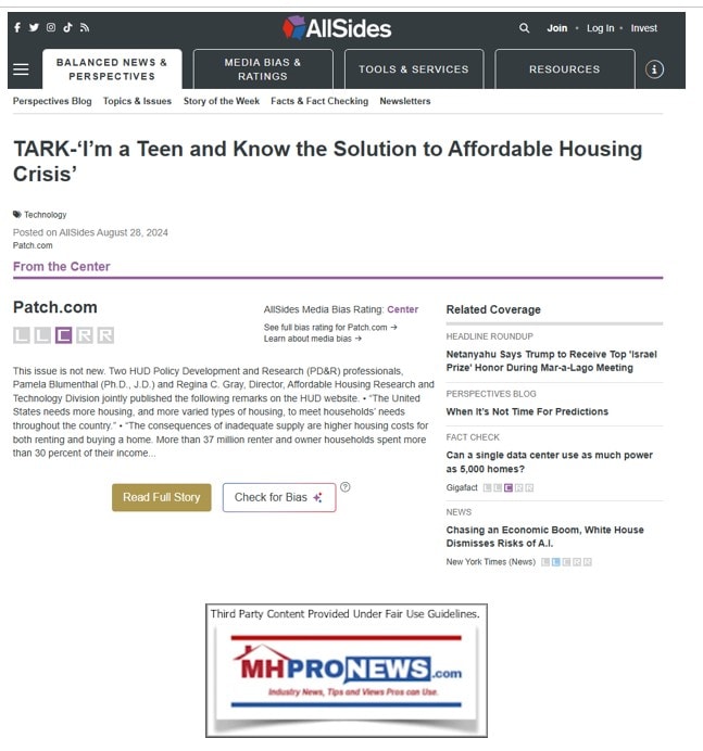 TARK-AllSidesMediaScreenCaptureI'mA-TeenAndKnowTheSolutionToTheAffordableHousingCrisisMHProNews