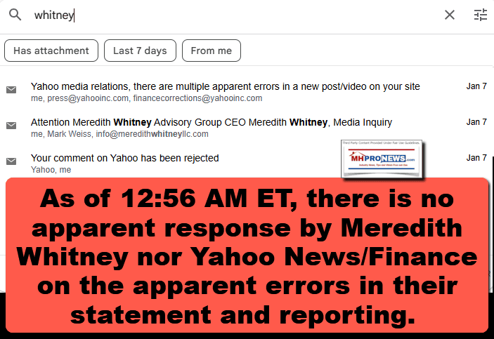 EmailCheck12.56AMet1.8.2026NAHB-YahooFinanceMeredithWhitneyMHARR-RelatedManufacturedHousingIndustryFactsEvidenceAnalysisFEAbyMHProNews