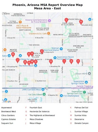 Figure41-MapOfPhoenixAZ-MESA-East-MetroMSA-NationalClassActionAntitrustManufacturedHomeMobileHomeLotRent