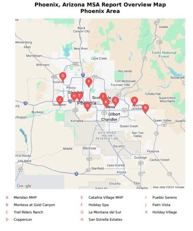 Figure41-MapOfPhoenixAZ-MetroMSA-NationalClassActionAntitrustManufacturedHomeMobileHomeLotRent