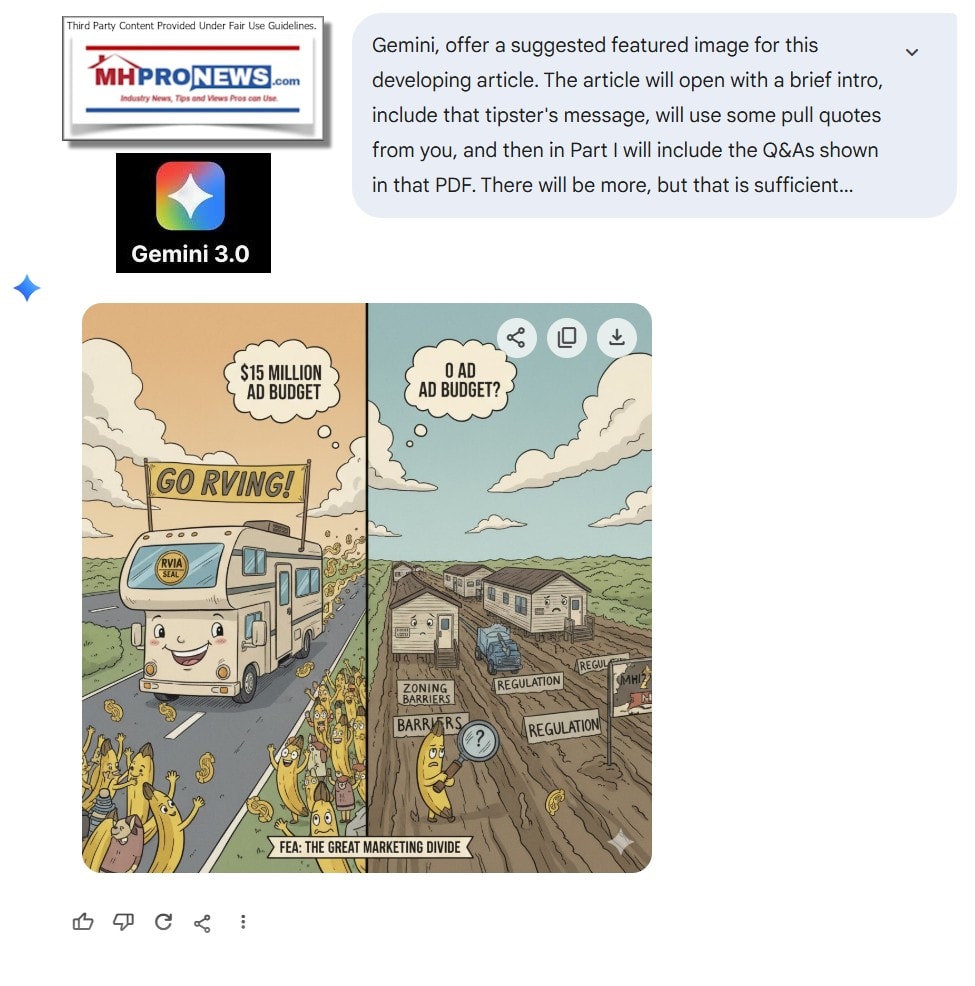 GeminiGoRVingsVsManufacturedHousingInstituteMHI15MillionAdBudgetVsZeroAdBudgetMHProNews