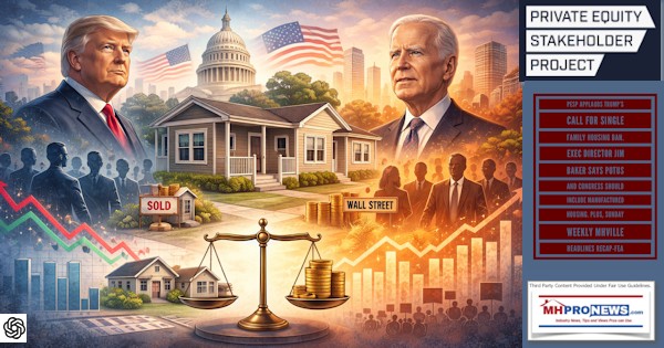 PESPapplaudsTrumpsCallForSingleFamilyHousingBanExecDirectorJimBakerSaysPOTUSandCongressShouldIncludeManufacturedHousingPlusSundayWeeklyMHVilleHeadlinesRecapFEA-MHProNews