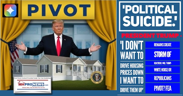 PoliticalSuicidePresidentTrumpIdontWantToDriveHousingPricesDownIwantToDriveThemUpRemarksCreateStormOfReactionsWillTrumpWhiteHouseOrRepublicansPivotFEA-MHProNews