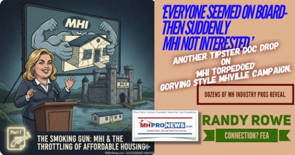 EveryoneSeemedOnBoardThenSuddenlyMHInotInterestedAnotherTipsterDocDropOnMHItorpedoedGoRVingStyleMHVilleCampaignDOZENSofMHindustryProsRevealRandyRoweConnectionFEA-MHProNews
