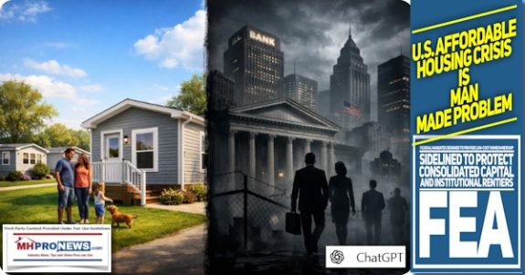 U.S.AffordableHousingCrisisManMadeProblemFederalMandatesDesignedProvideLowCostHomeownershipSidelinedProtectConsolidatedCapitalInstitutionalRentiersFEA-MHProNews