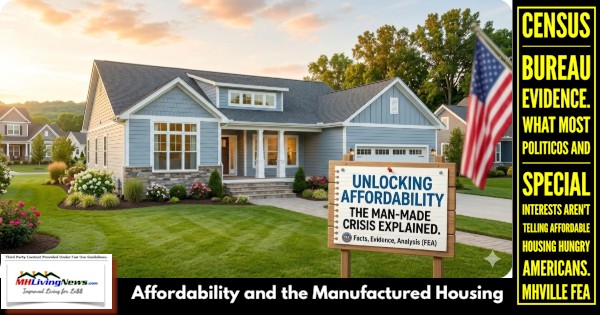 AffordabilityAndTheManufacturedHousingCensusBureauEvidence.WhatMostPoliticosAndSpecialInterestsArentTellingAffordableHousingHungryAmericansMHVilleFEA-MHLivingNews