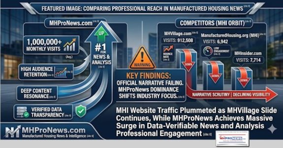 RECEIPTsManufacturedHousing.orgPlummetsOngoingMHVillageDeclineMHProNewsVerifiedServer-SideWebalizerData1,000,000+MonthlyVisitsGeminiAndGrokOnGoldStandardInsightsMHVilleFEA