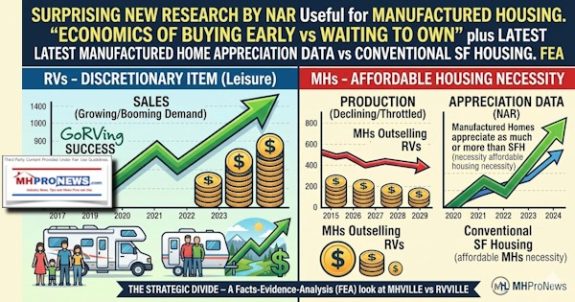SurprisingNewResearchByNARusefulForManufacturedHousingEconomicsOfBuyingEarlyVsWaitingToOwnPlusLatestManufacturedHomeAppreciationDataVsConventionalSFhousingFEA-MHProNews