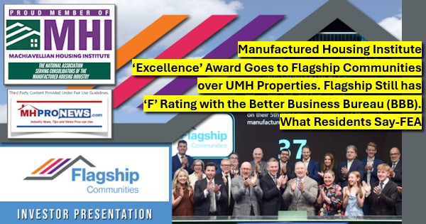 ManufacturedHousingInstituteExcellenceAwardGoesToFlagshipCommunitiesOverUMHpropertiesFlagshipStillHasFratingWithTheBetterBusinessBureauBBBwhatResidentsSayFEA