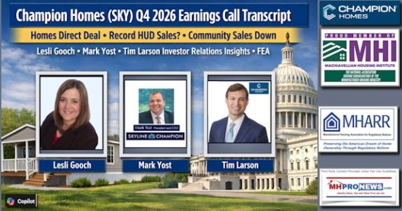 ChampionHomesSKY_Q4_2026EarningsCallTranscriptHomesDirectDealRecordHUD_SalesCommunitySalesDown.LesliGoochMarkYostAndTimLarsonInvestorRelationsInsightsFEA1