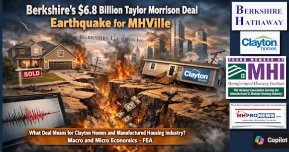 BerkshireHathaway$6.8 BillionTaylorMorrisonDealEarthquakeForMHVilleWhatDealMeansForClaytonHomesAndManufacturedHousingIndustryMacroAndMicroEconomicsFEA-MHProNews