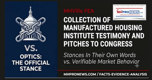 CollectionOfManufacturedHousingInstituteMHI_TestimonyAndPitchesToCongressPublicOfficialsAndOthersMHIstancesInTheirOwnWordsMHVilleFEA600x315