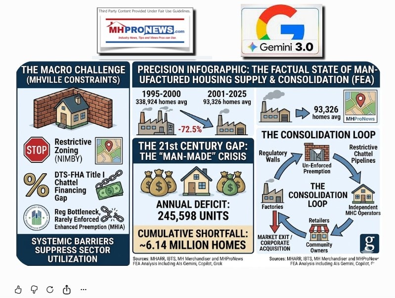 ManufacturedHousingIndustryFactsInsightsInfographicProduction1995-2000Plus2001to2025WithSourcesGeminiManufacturedHomeProNewsMHProNews