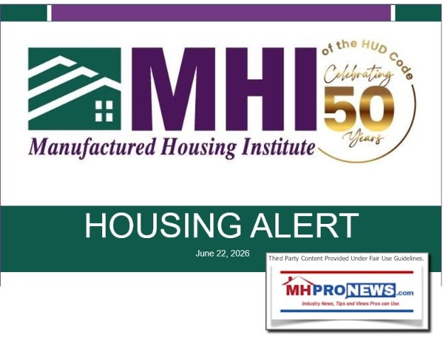 ManufacturedHousingInstituteHousingAlert50YearsOfHUDcodeCelebratingLogo6.22.2026MHProNews