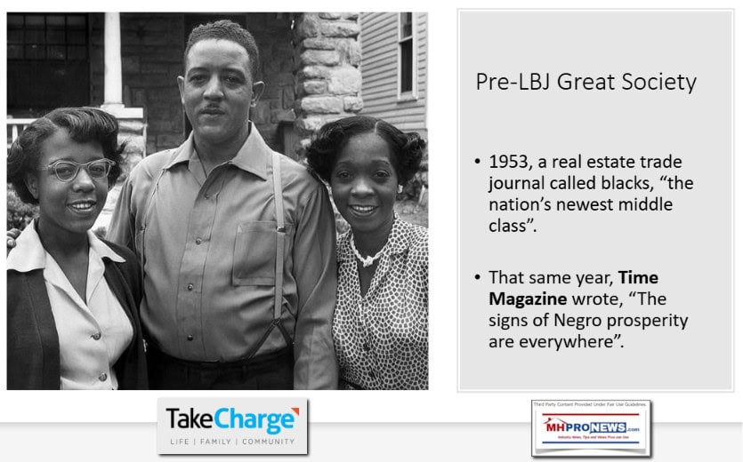 PreLBJ-GreatSocietyProgramsSignsofNegroProsperityEverywhereTakeChargeUS-AMAC-MHProNews