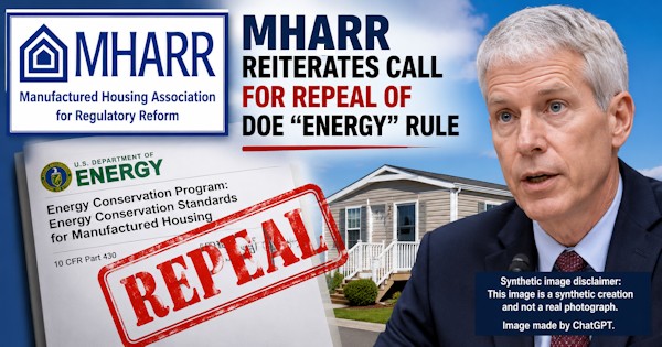 MHARRreiteratesCallForRepealOfDOEenergyRuleSecChrisWrightImgManufacturedHousingAssocRegulatoryReform