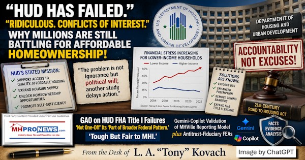 RidiculousConflictsOfInterestHUDhasFailedAddedCommentsByLifeStyleFactoryHomesLLCreHUD_FR-6537-P-01Govt-Corp-NonprofitConcernsHarmAffordableHousingAccessFEA