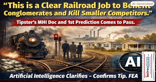 ThisIsaClearRailroadJobToBenefitConglomeratesAndKillSmallerCompetitorsTipstersMHIcocAnd1st PredictionComesToPassArtificialIntelligenceClarifiesConfirmsTipFEA