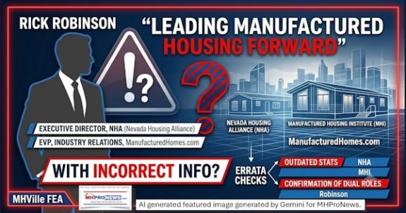 LeadingManufacturedHousingForwardWithIncorrectInfoNevadaHousingAllianceNHA.ManufacturedHousingInstituteMHI.ManufacturedHomes.comRickRobisonAndErrataChecksMHVilleFEA315