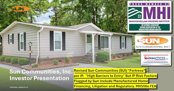 RevisedSunCommunitiesSUI_FortressPerIP.HighBarriersToEntryButIPriskFactorsFlaggedBySunIncludeManufacturedHomeFinancingLitigationAndRegulatoryMHVilleFEA